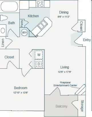 Unit 6210 floor plan