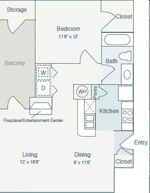 Unit 17302 floor plan