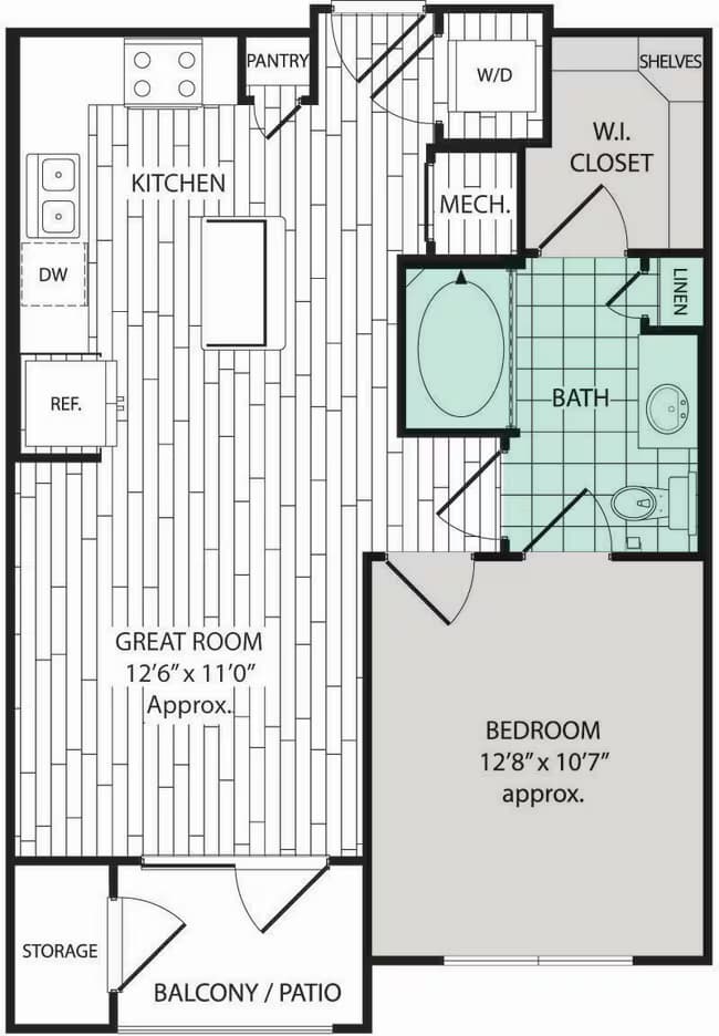 Unit 03204 floor plan