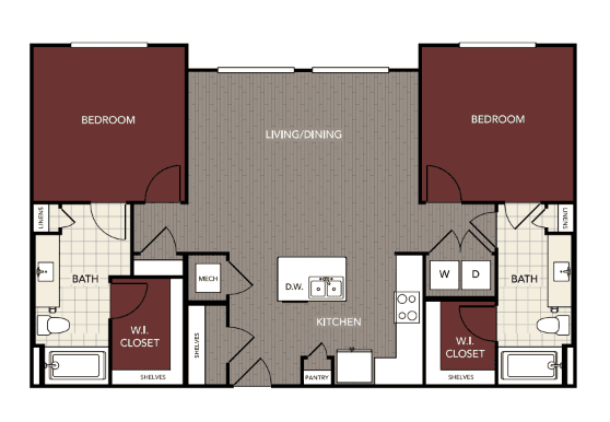 Unit 13307 floor plan