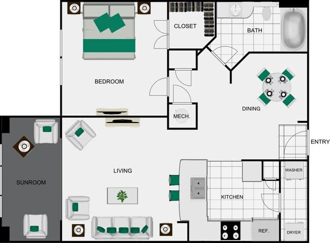 Unit 1216 floor plan