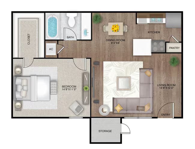 Unit 3008 floor plan