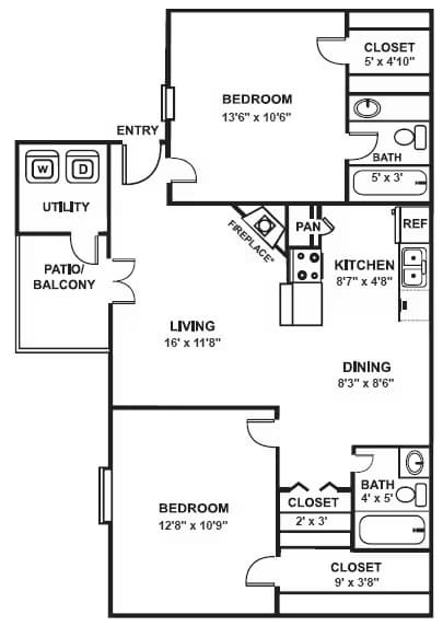 The Brixton 1008 floor plan