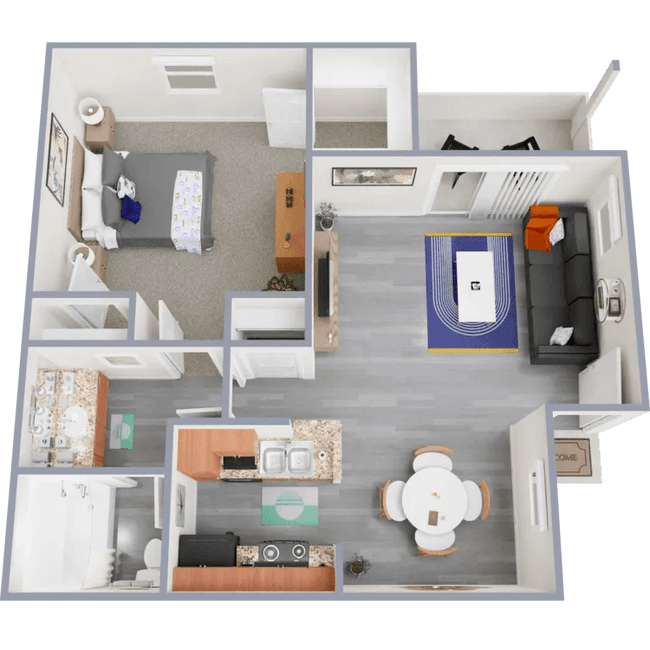 1x1 210 floor plan