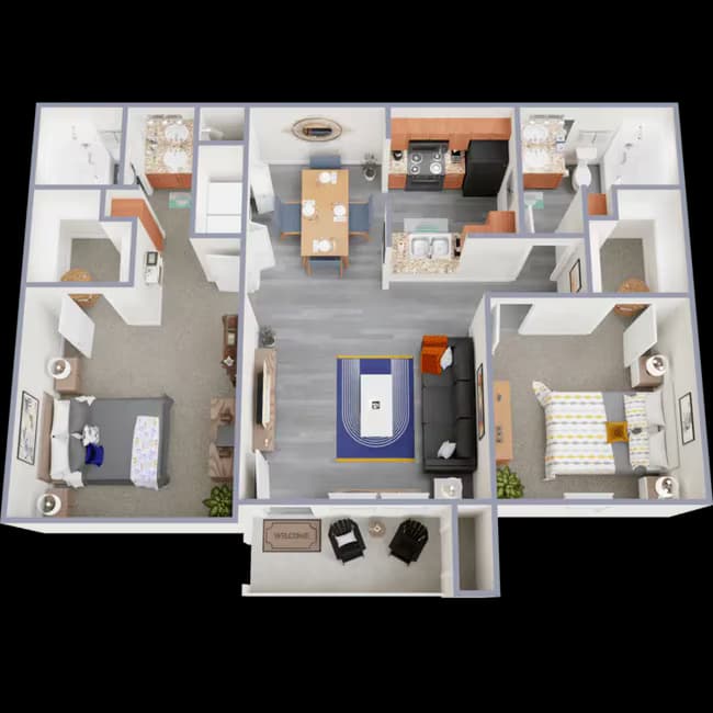 Unit 1402 floor plan