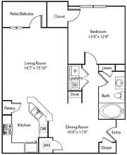1E 1-05107 floor plan