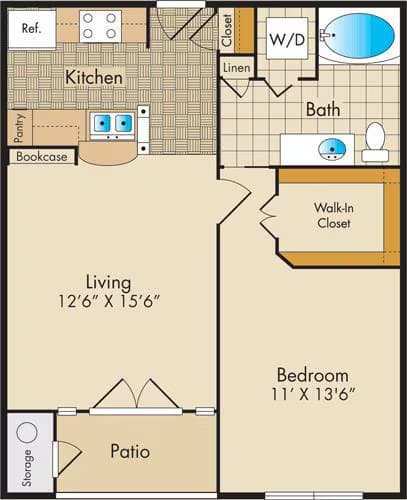 Unit 1078 floor plan