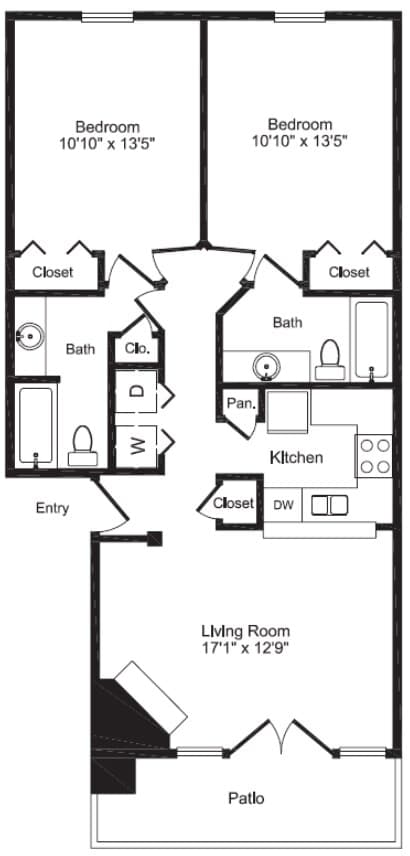Unit 523 floor plan
