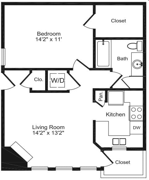 Unit 519 floor plan