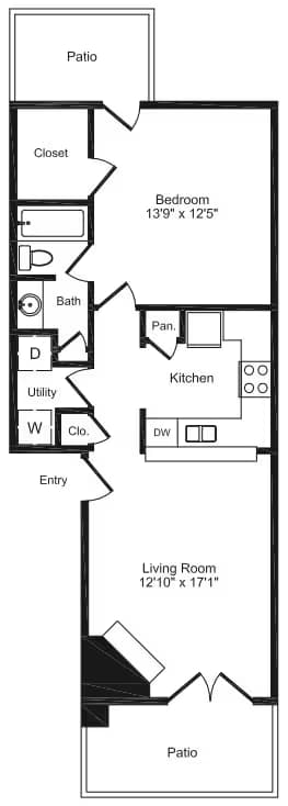 2x2 G 405 floor plan