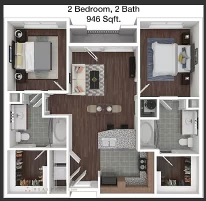 Unit 2302 floor plan