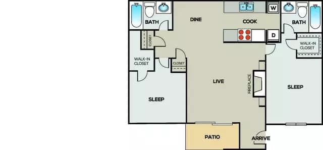 B2- Classic Unit B06 floor plan