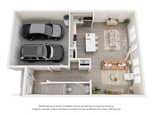 2 Beds • 2 Bath 22006F floor plan