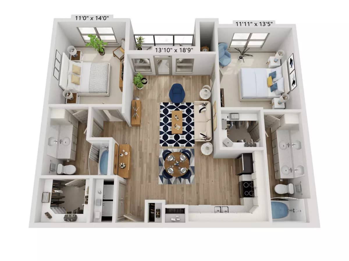Unit 1185 1185 floor plan