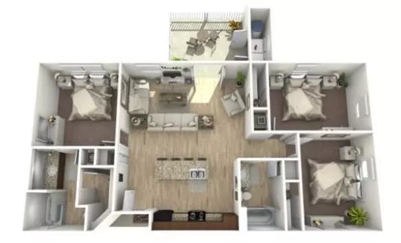C1 Urban Oaks at Conroe-12103 floor plan