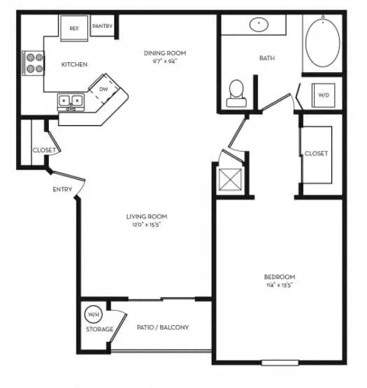 A1 308 floor plan