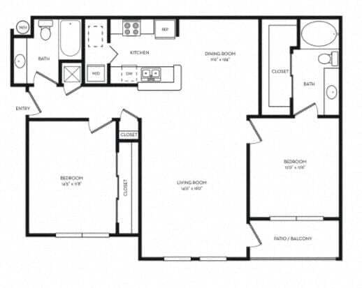 B2 718 floor plan