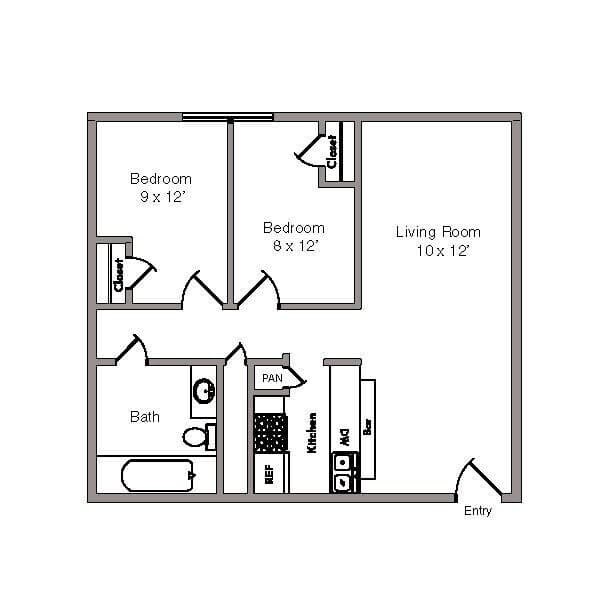 2x1 C 462 floor plan