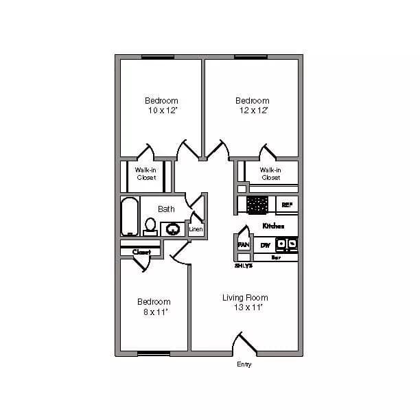 Unit 111 111 floor plan