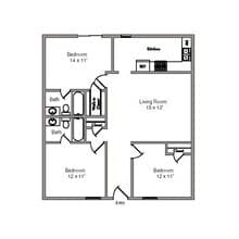 3x2 A 109 floor plan