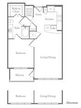Unit 1-1210 floor plan