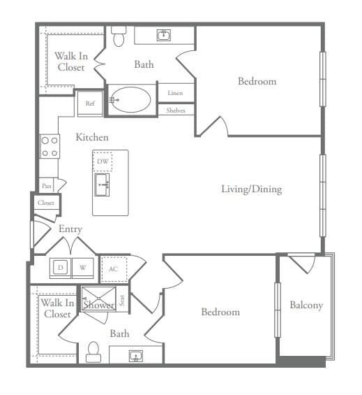 B2 2-2406 floor plan