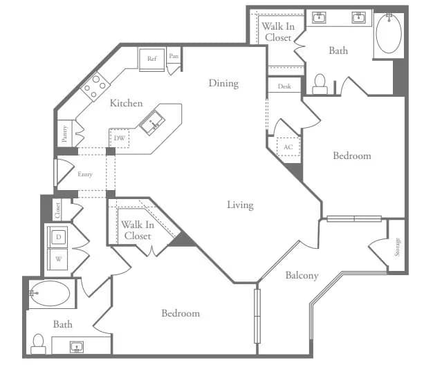 Unit 1-1107 floor plan
