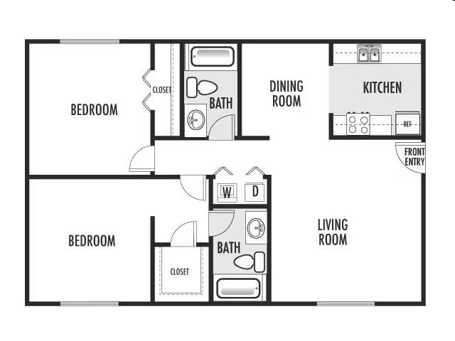 2x2 A 227 floor plan