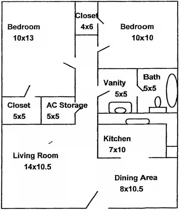 B-UP 122 floor plan