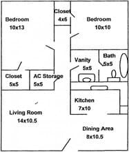 B-UP 98 floor plan