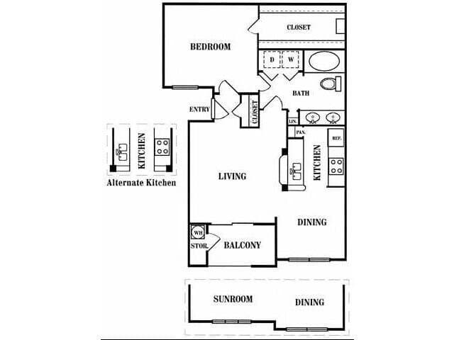 B 1X1 5308 floor plan