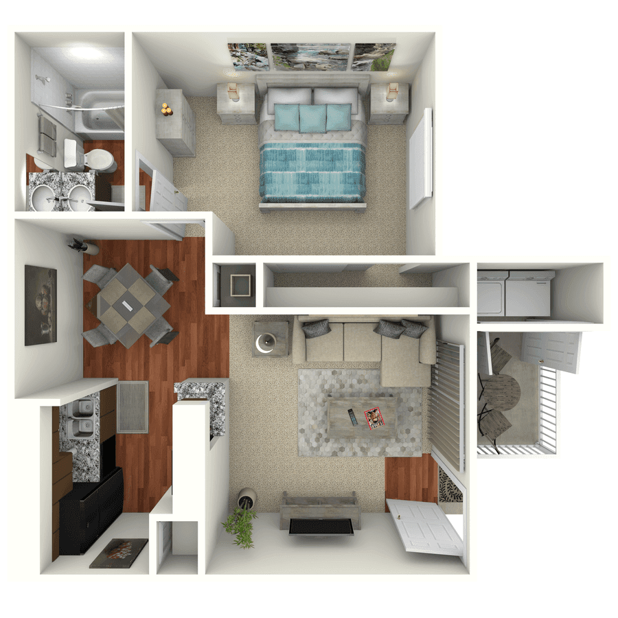 1 Bed • 1 Bath 113 floor plan
