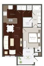 A1 - 1x1 10302 floor plan