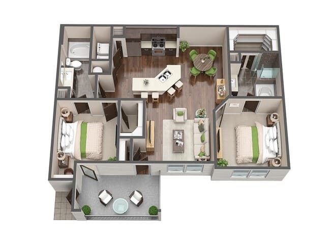 Unit 9107 floor plan