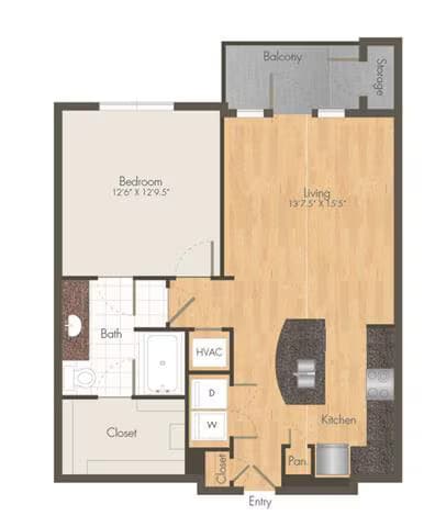 Unit 07103 floor plan