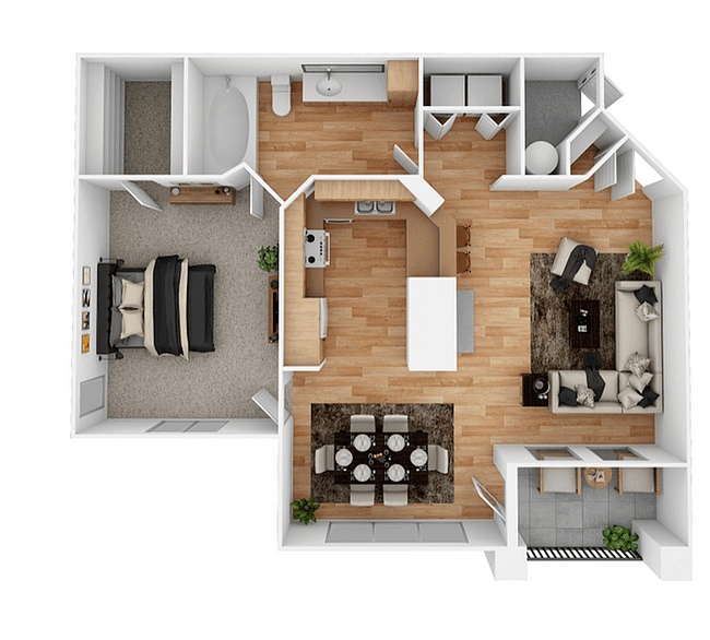 A2 Renovated 707 floor plan