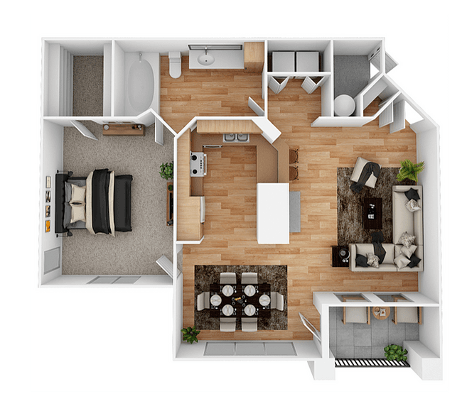 Unit 411 floor plan