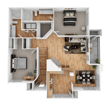 B2 Renovated 501 floor plan