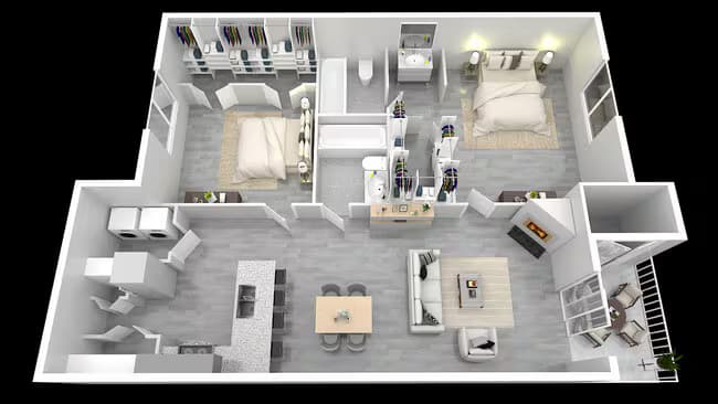 Unit 114 floor plan