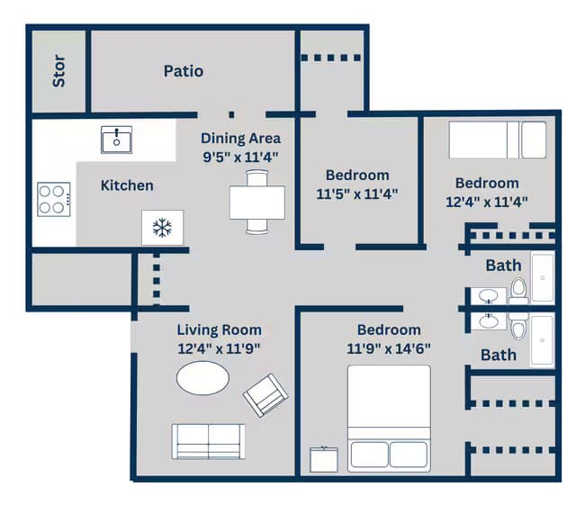 Plan G 1804 floor plan