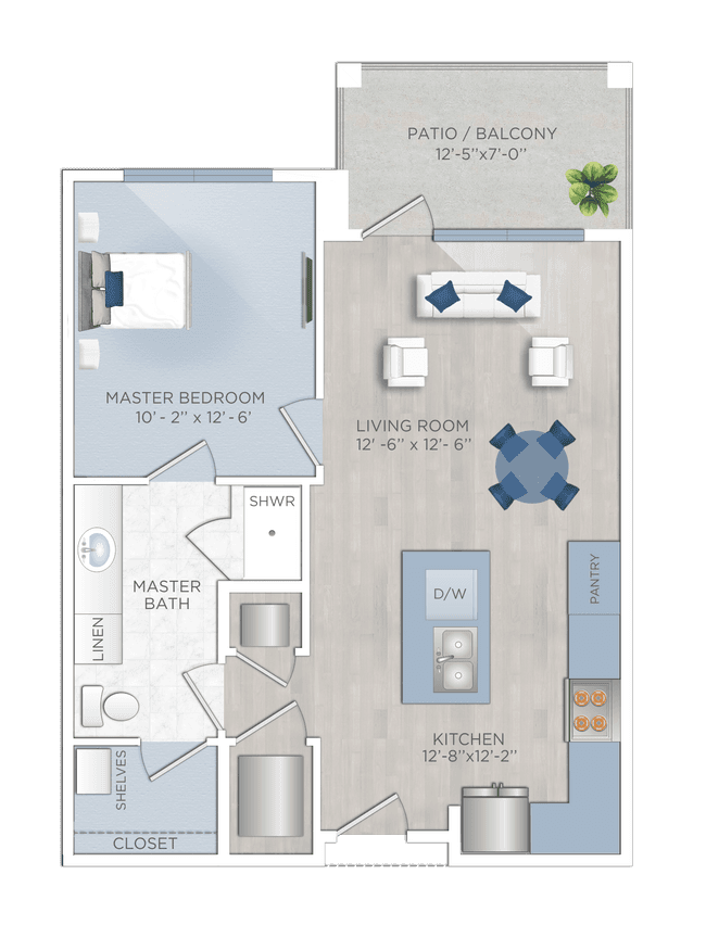 Unit 1204 floor plan