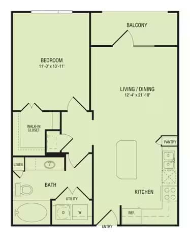 Unit 1219 floor plan