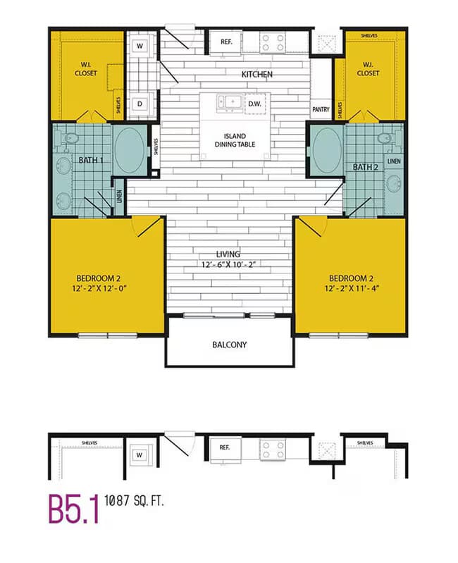 Unit 104 floor plan