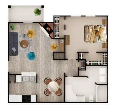 Unit 0325 floor plan
