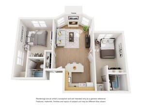 2x2 Furn 1622 floor plan