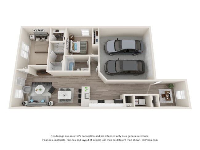 Unit 15801MD floor plan