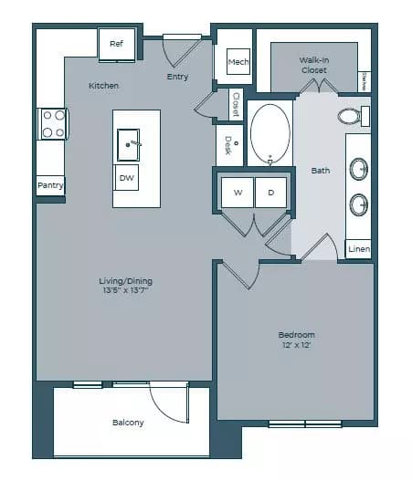 A2 1107 floor plan