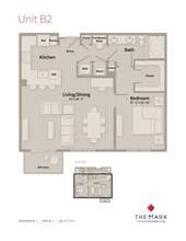 Unit B2 619 floor plan