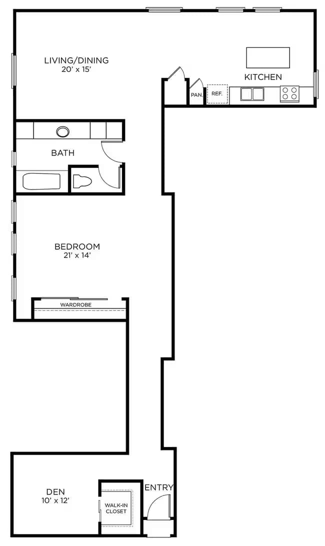 Unit 1618 floor plan