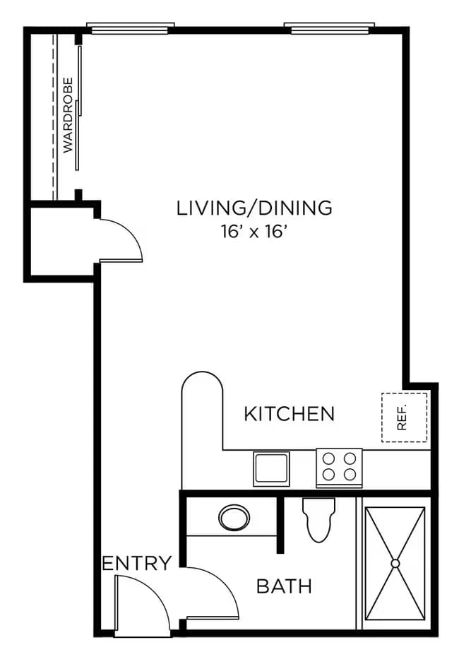 A3 - Studio 0818 floor plan
